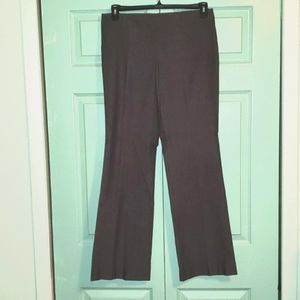 New York & Company Black Flare Leg Pinstripe Pants (Size 8) NWOT